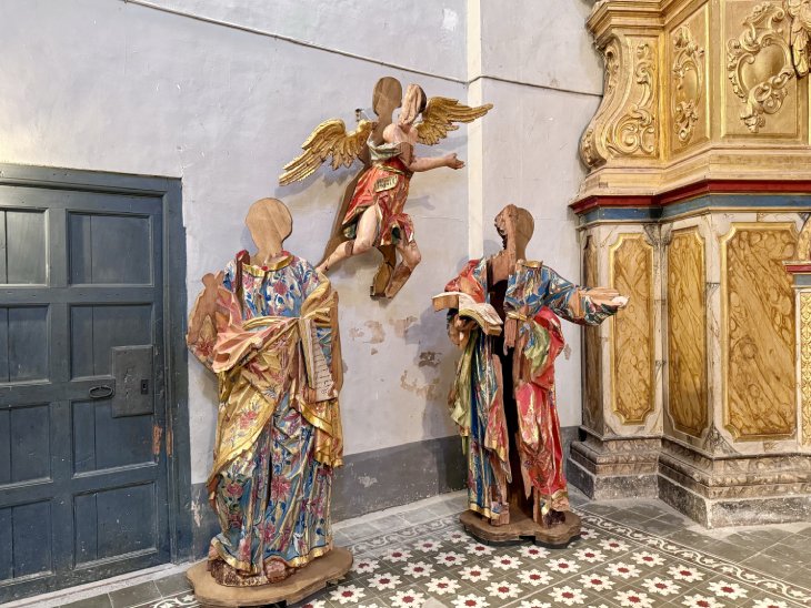 Palau de Noguera recupera tres escultures barroques salvades de la foguera durant la Guerra Civil