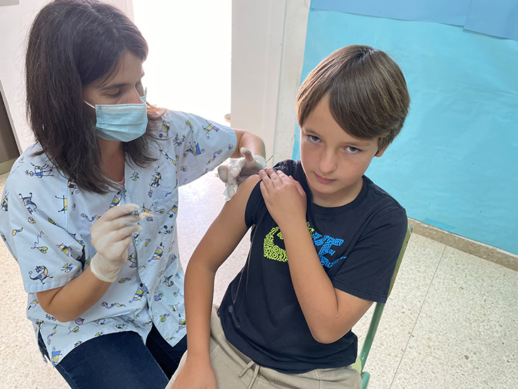 S'han vacunat una trentena d'alumnes de l'Escola Ribagorçana d'El Pont de Suert i la ZER de la Vall de Boí i Vilaller