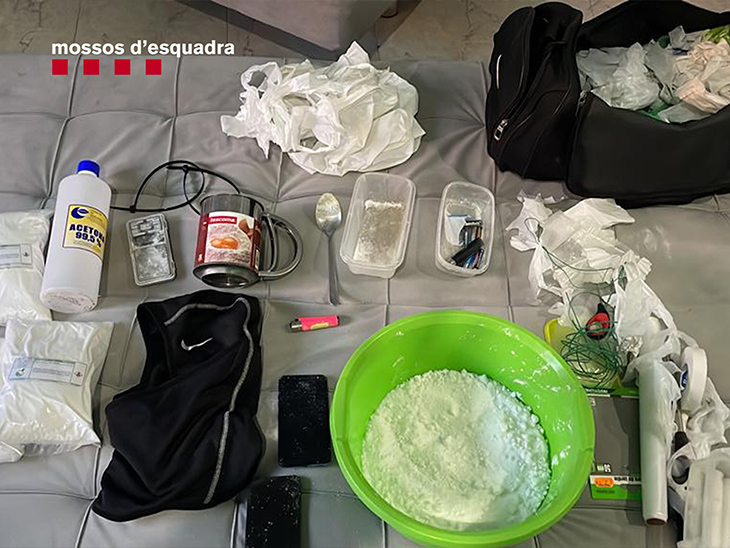 A presó quatre membres d'un grup que es dedicava a l'emmagatzematge i distribució de cocaïna des de Terrassa