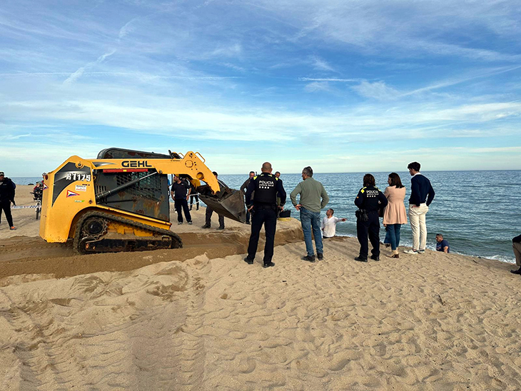 Troben unes restes òssies a la platja de Vilassar de Mar i els Mossos investiguen si són humanes