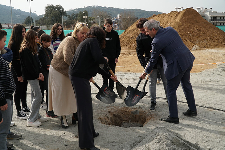 Comencen les obres per a la construcció del nou edifici de l’Institut Els Roures de Dosrius