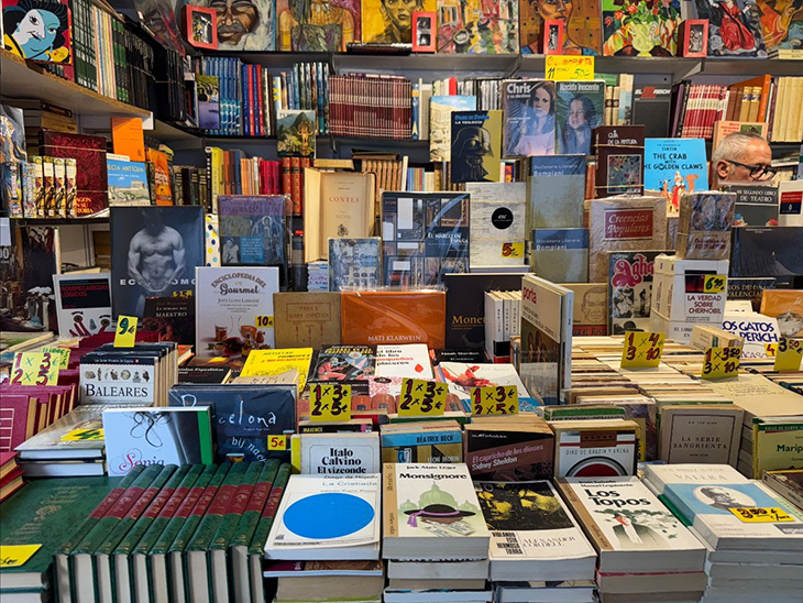 El passeig de Gràcia de Barcelona acull la 75a edició de la Fira del Llibre d'Ocasió Antic i Modern