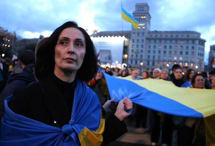 La comunitat ucraïnesa de Barcelona demana més ajuda al seu país en el segon aniversari de la guerra