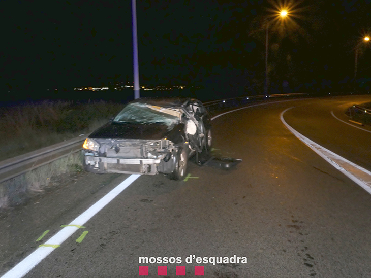 Detingut un camioner acusat de fugir d'un accident amb un ferit greu a la B-204, a Sant Boi de Llobregat