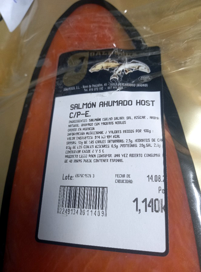 Alerta alimentària per la presència de listèria en un salmó fumat venut a Catalunya