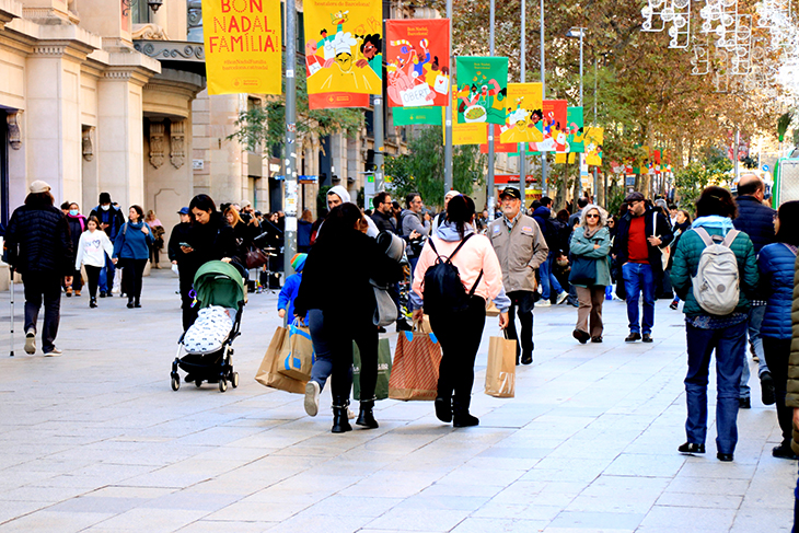 El Govern pronostica que els comerços catalans facturaran un 10% més que l'any passat durant la campanya de Nadal