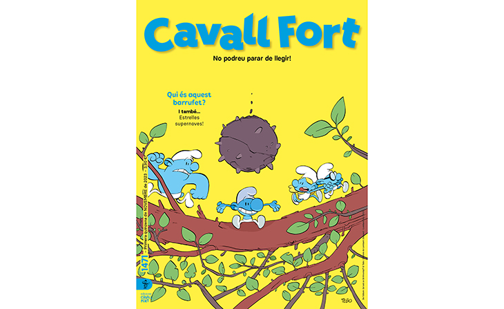 La revista Cavall Fort recupera els Barrufets després de vint-i-cinc anys amb un àlbum del guionista i dibuixant Tebo