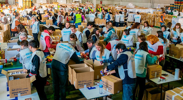 En marxa la nova edició del Gran Recapte d’Aliments, amb la crida al voluntariat