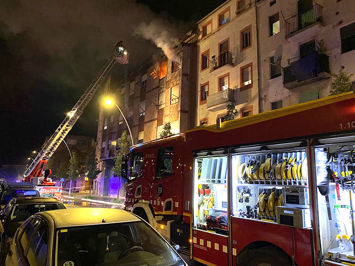 Una persona morta en l'incendi d'un habitatge a Manresa