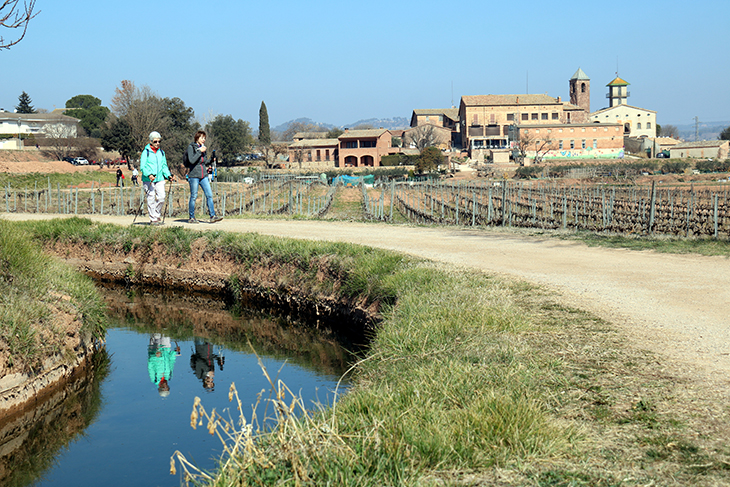 Milers de persones recorren els 26 quilòmetres de la Séquia, un canal medieval que abasteix d'aigua part del Bages