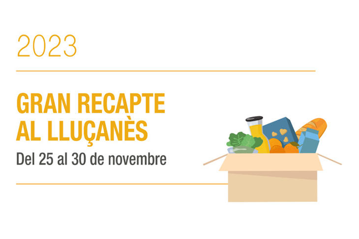 Del 25 al 30 de novembre torna el gran recapte d'aliments del Lluçanès