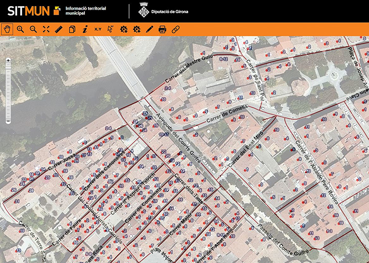 La Diputació de Girona crea una aplicació que permet als ajuntaments actualitzar les adreces i carrers dels municipis