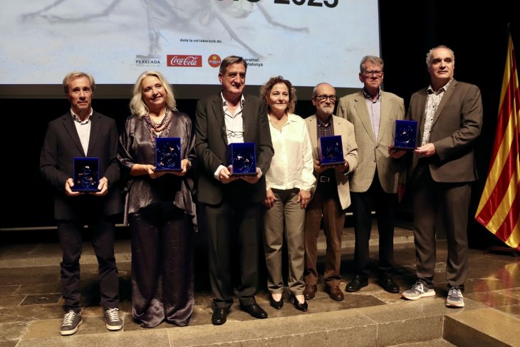 Els periodistes gironins premien Helena Romagós amb la Mosca Grossa i castiguen el gabinet del Girona FC amb la Borda