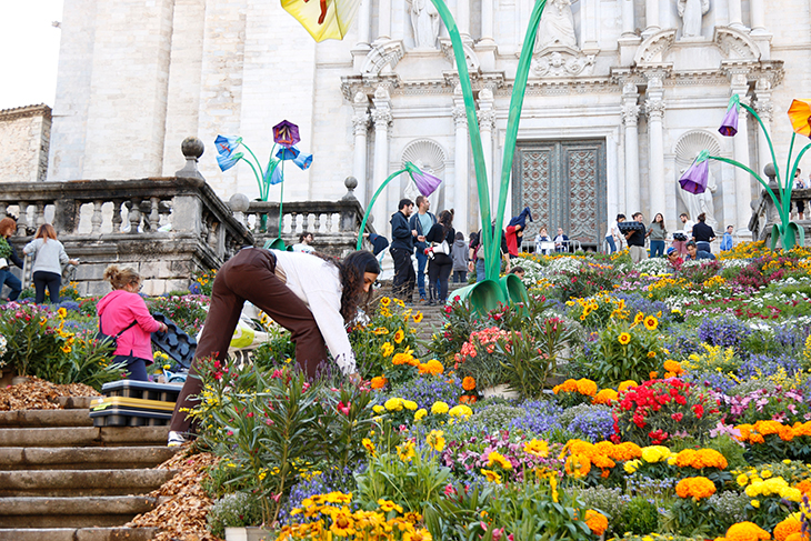 Girona ultima els detalls d'un Temps de flors adaptat a la sequera i que es preveu multitudinari