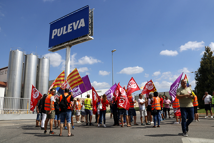 protesten a Puleva Mollerussa