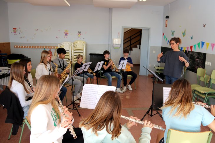 L'escola de música de les Borges Blanques alerta d'una davallada d'alumnes d'instruments de vent arran de la pandèmia