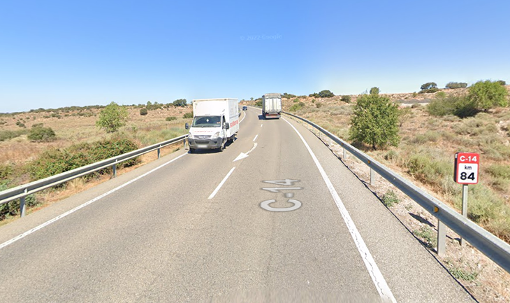 Mor un motorista de 23 anys en una sortida de via a la C-14 a Ossó de Sió