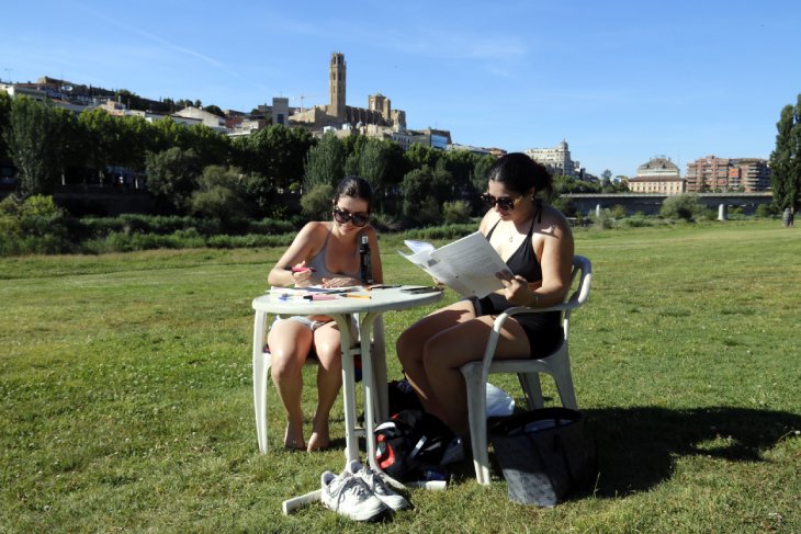 Lleida viu el dia més calorós del que portem d'any i es prepara per batre rècords en un mes de maig