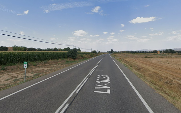 Un motorista mor en una sortida de via a Puigverd d'Agramunt