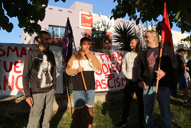 Treballadors d'Altrad-Rodisola protesten per denunciar que pateixen repressió sindical i assetjament