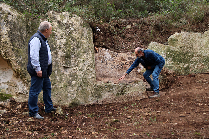 Descobreixen una pedrera romana d'on s'haurien extret blocs de pedra per construir el pont del Tupino a Perafort