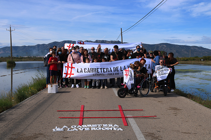 tall de la carretera de Poble Nou